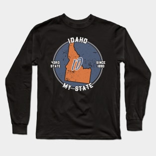 Idaho My State Patriot State Tourist Gift Long Sleeve T-Shirt